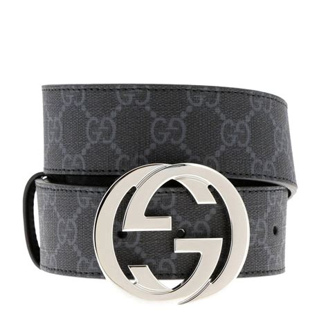 gucci gucci gg buckle belt black grey|gucci belt men black buckle.